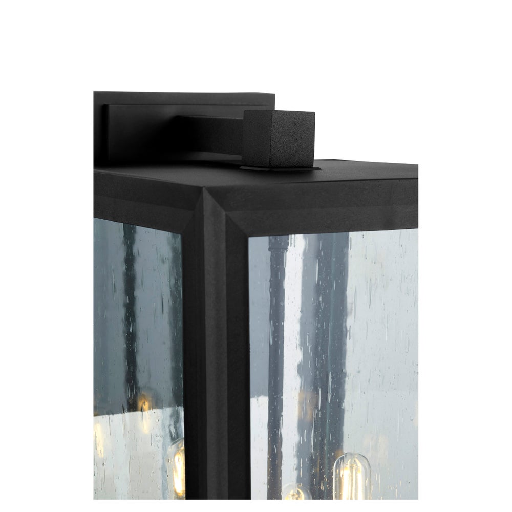 Bravo 10" 4-Light Black Outdoor Wall Lantern