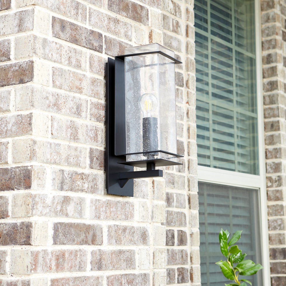 Balboa 21" 1-Light Black Outdoor Wall Light