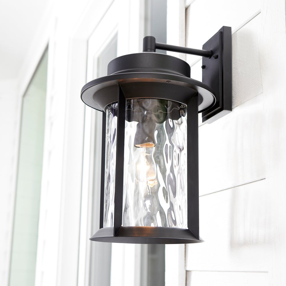 Charter 19" 1-Light Black Outdoor Wall Light