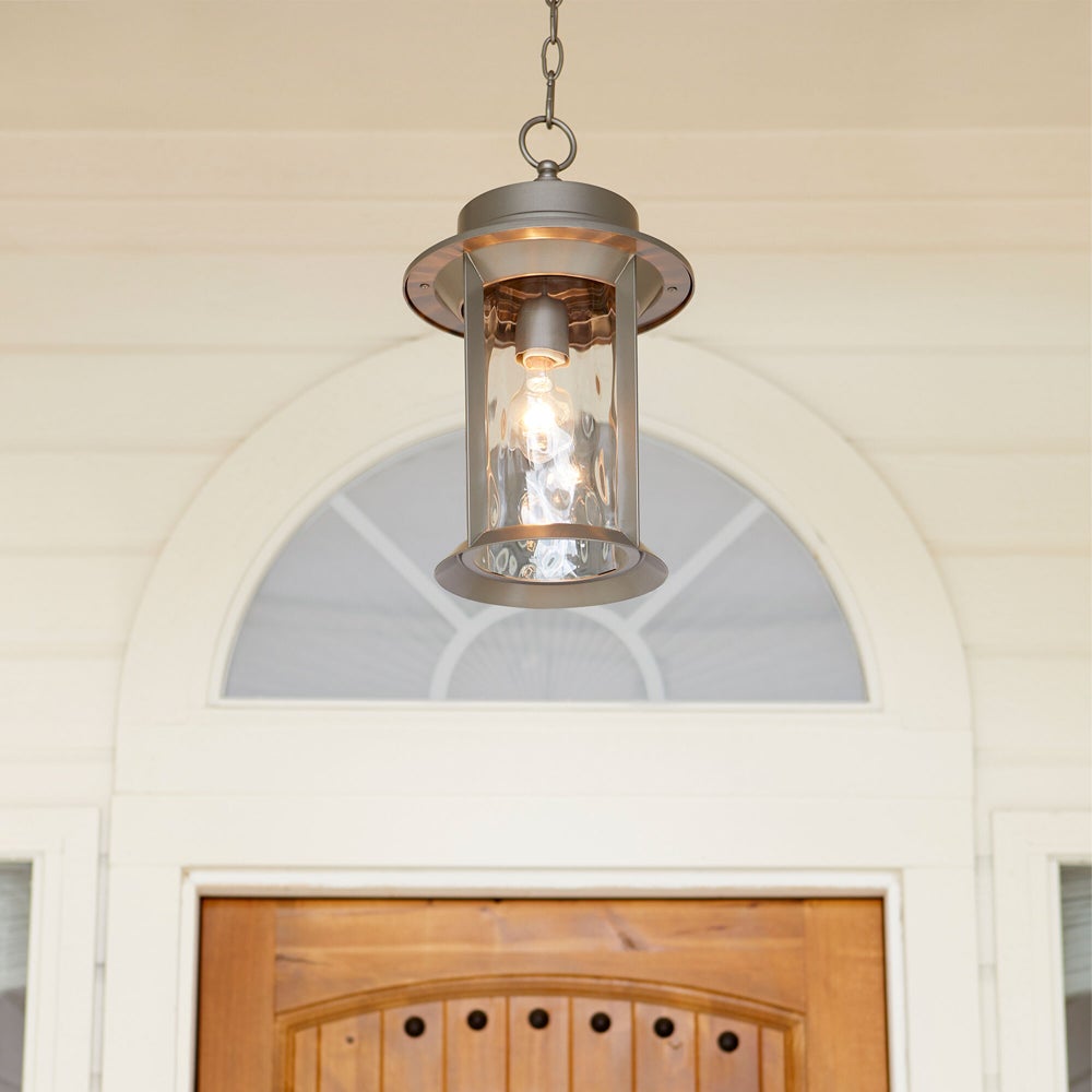 Charter 16" 1-Light Graphite Outdoor Pendant