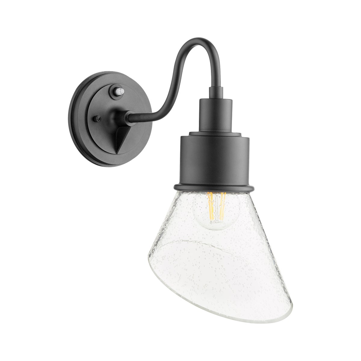 Torrey 14" 1-Light Black Outdoor Wall Light