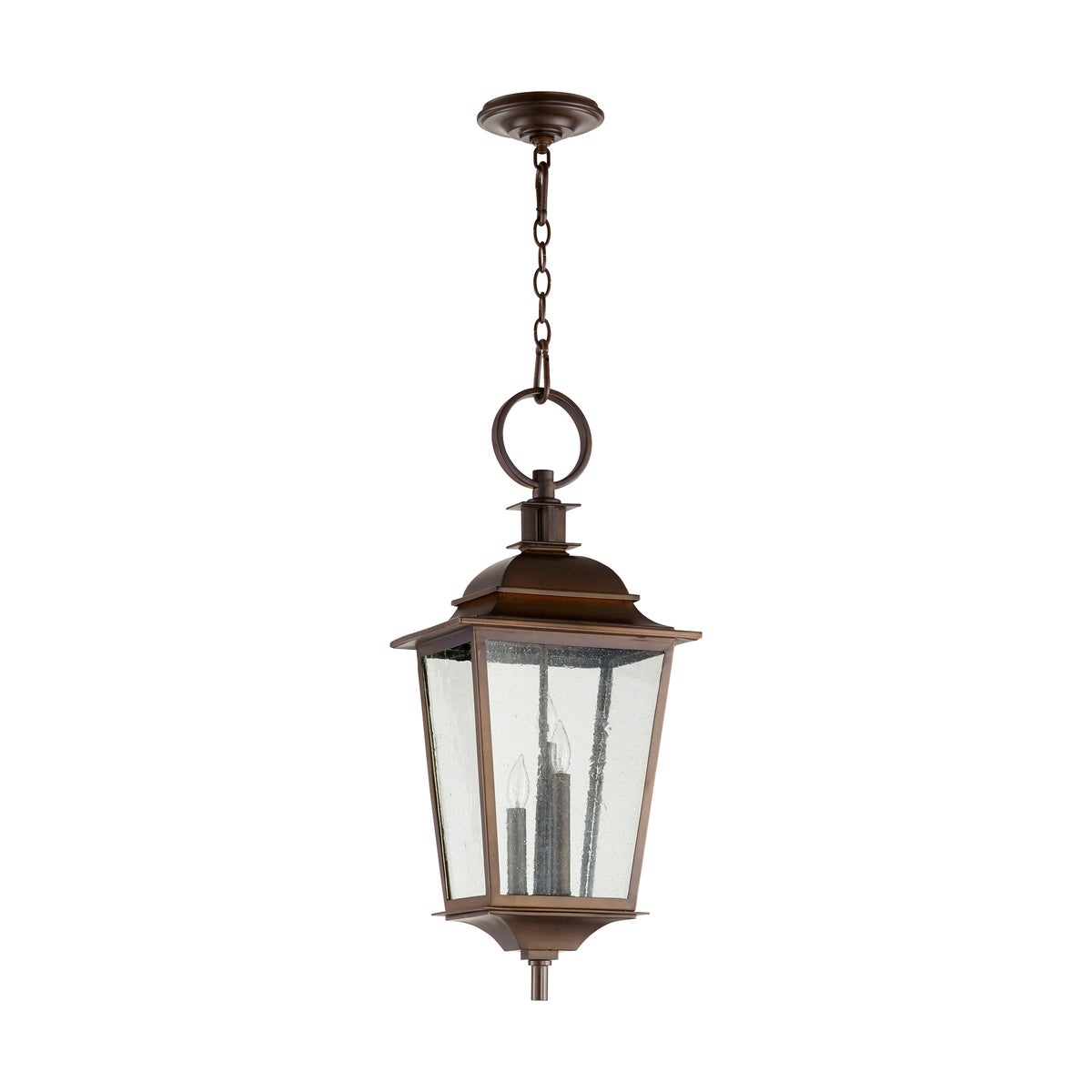 Pavilion 29" 3-Light Oiled Bronze Outdoor Pendant
