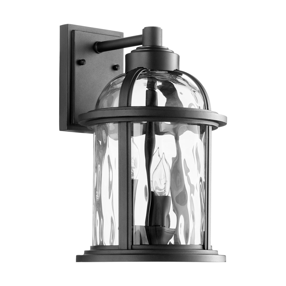 Winston 15" 3-Light Black Outdoor Wall Light