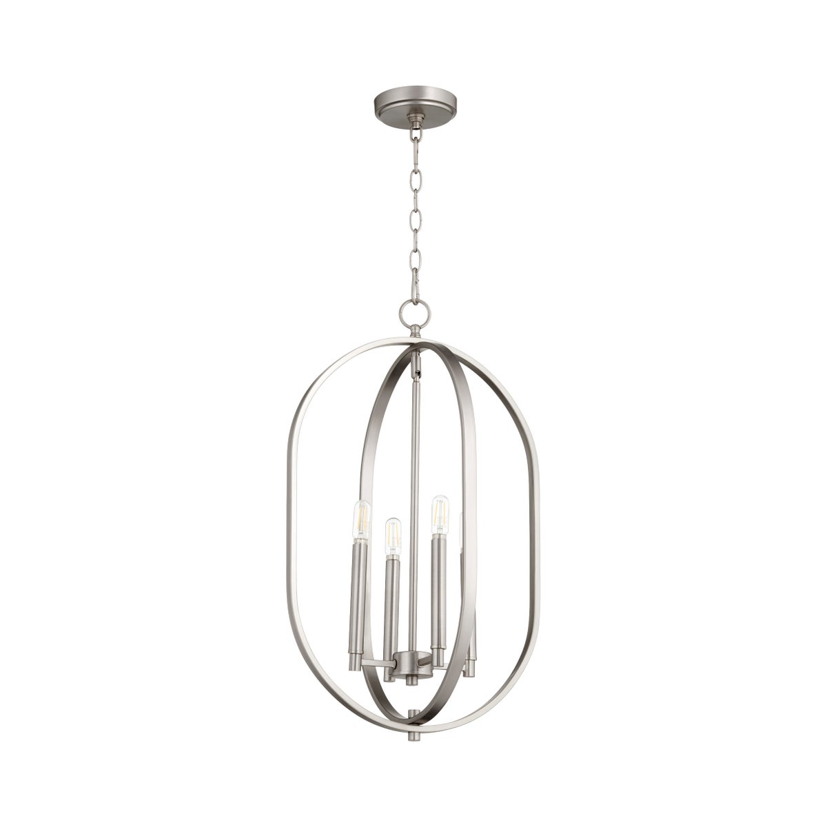 Collins 4 Light Satin Nickel Pendant