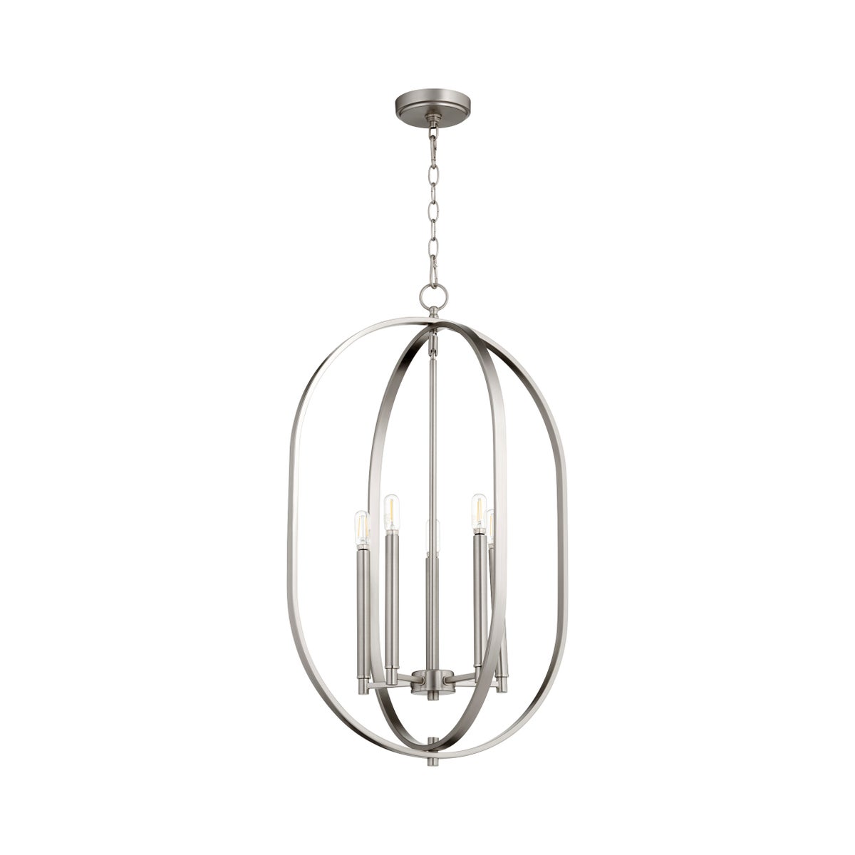 Collins 5 Light Satin Nickel Pendant