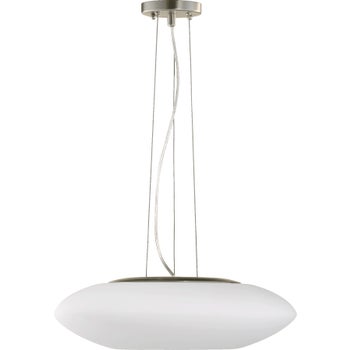 Cloud Satin Nickel  Modern and Contemporary Pendant