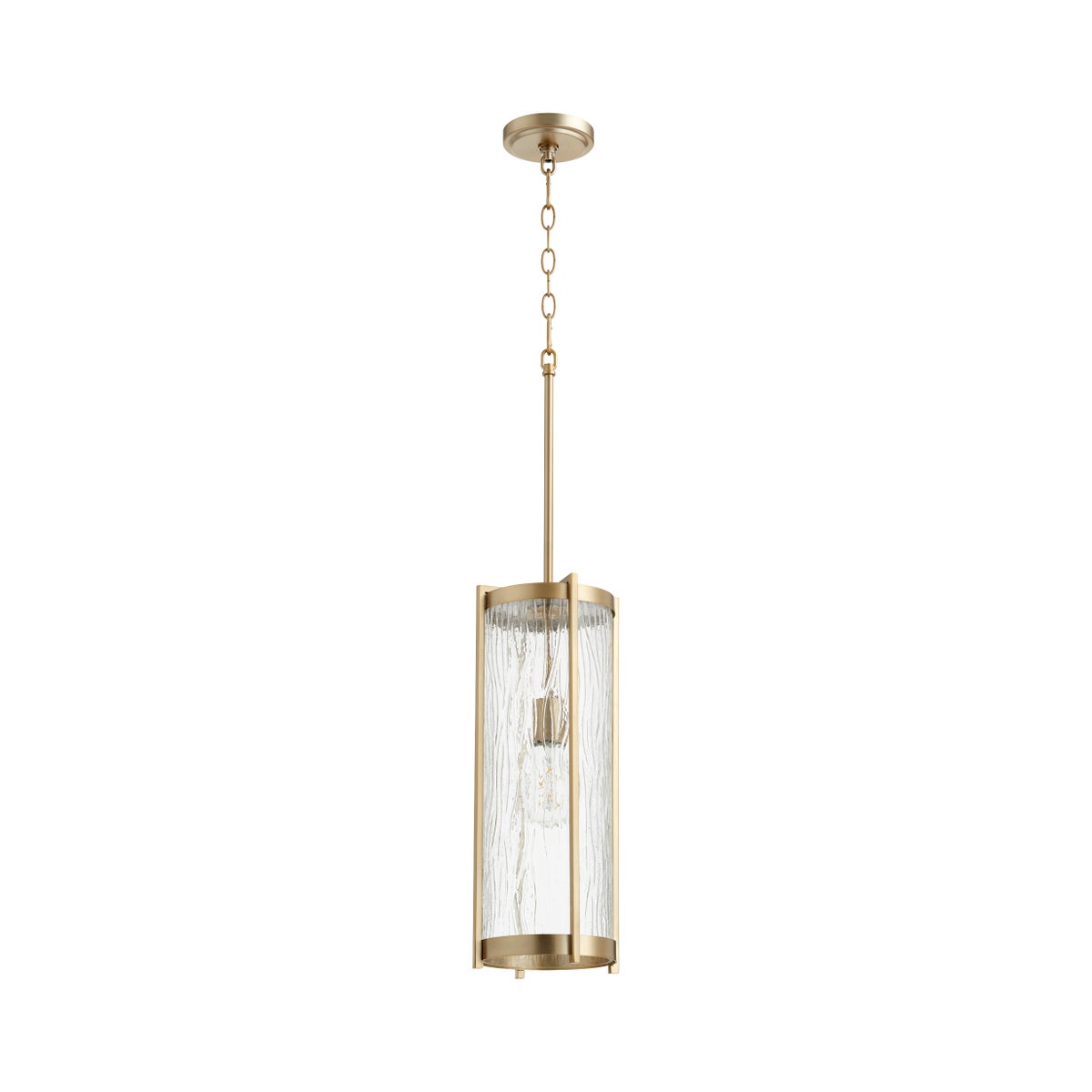 Aged Brass Transitional Pendant