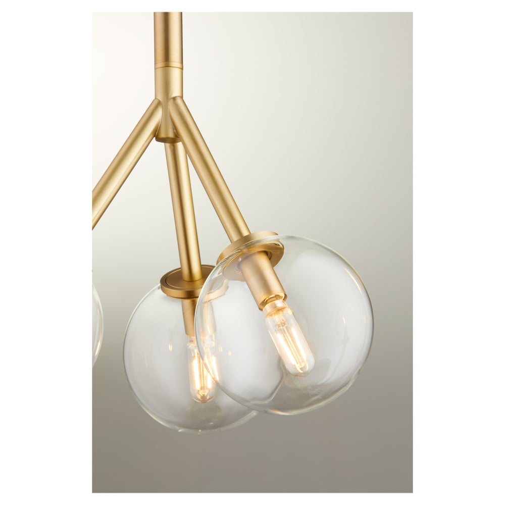 ROVI 3 Light Pendant - Aged Brass