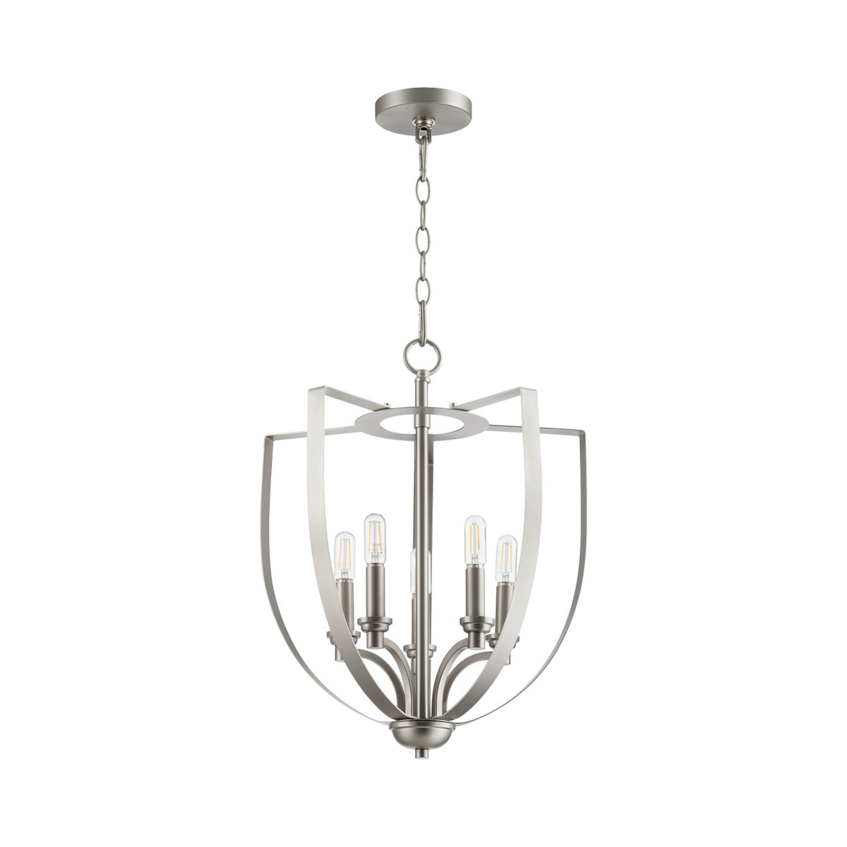 Dakota 5 Light Satin Nickel Pendant