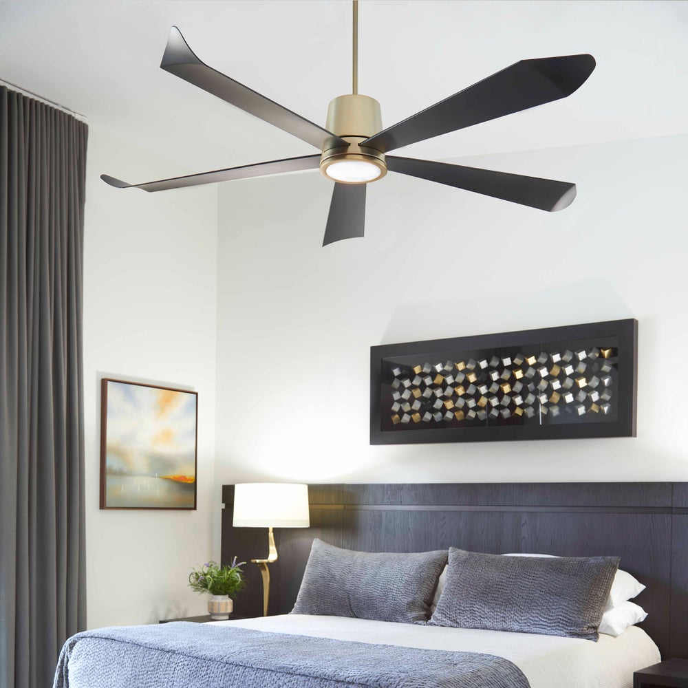 ROVA 72" Damp Fan - Aged Brass
