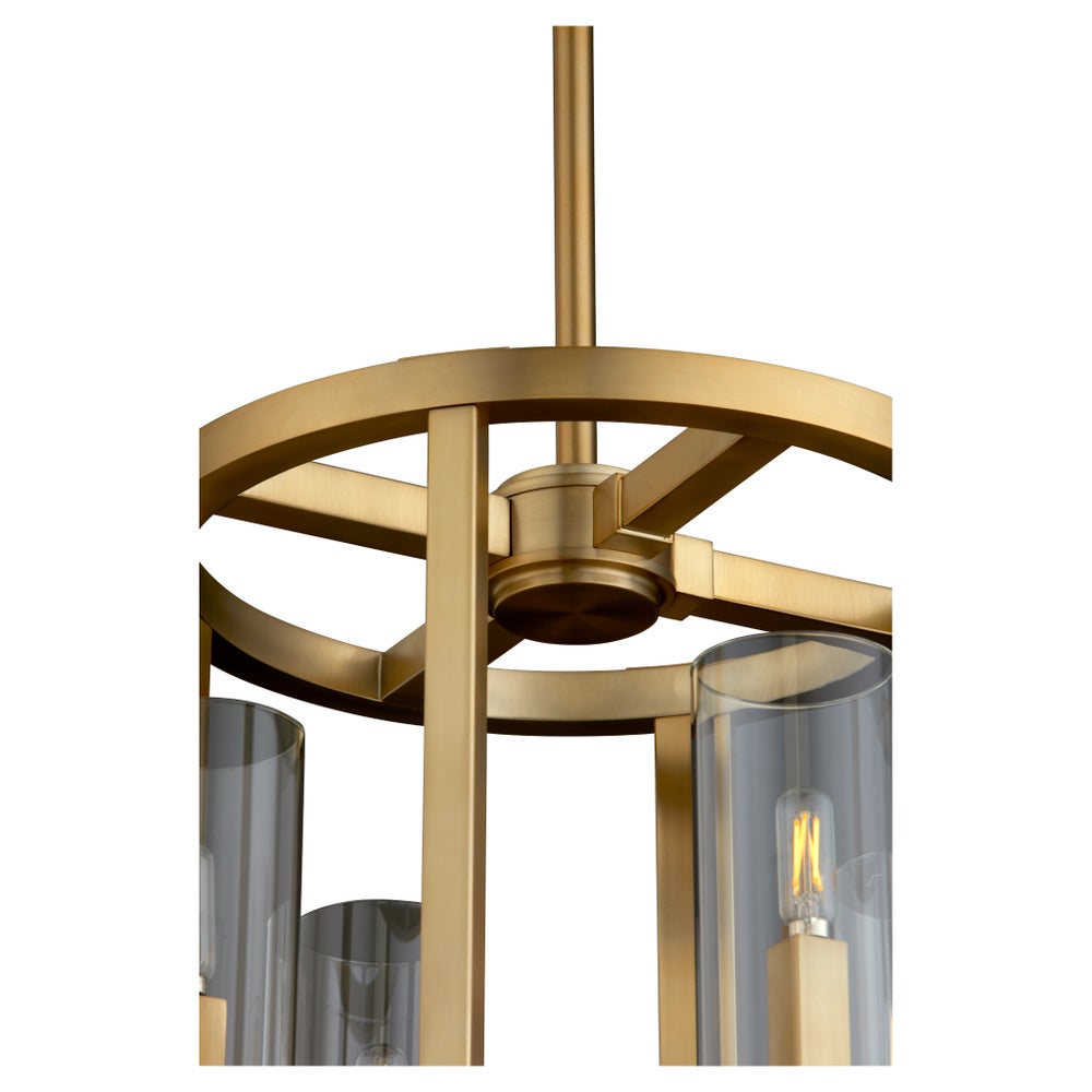 Harbin 4 Light ENTRY - Aged Brass