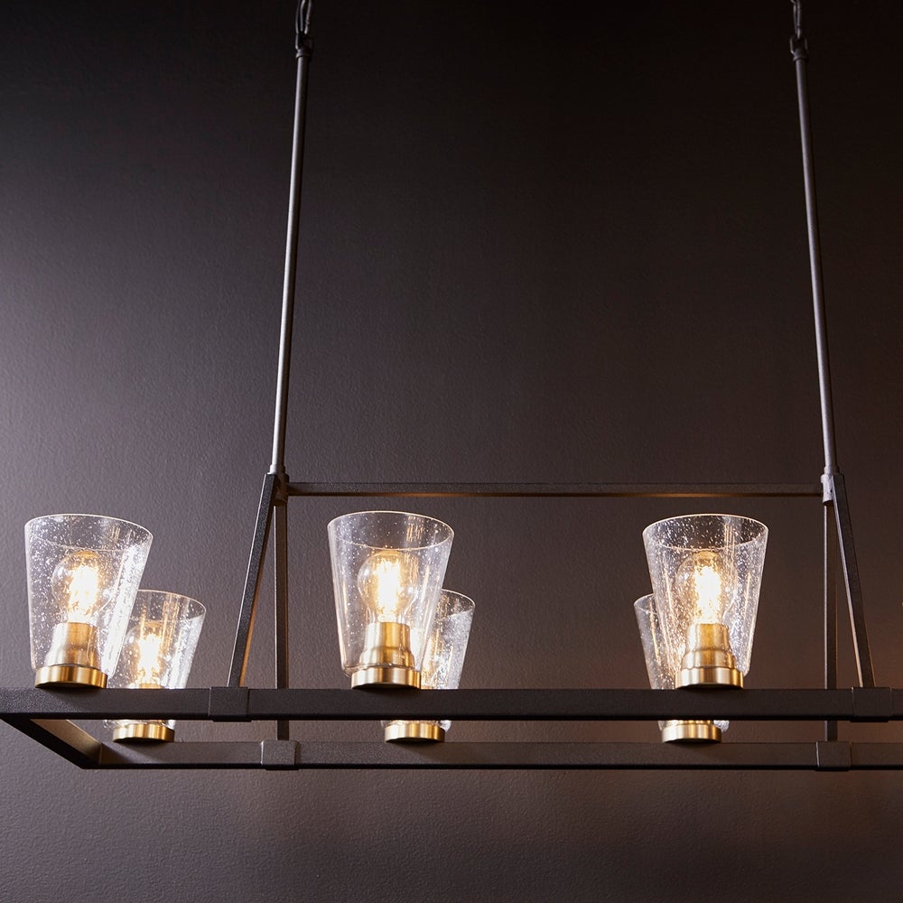 Paxton 8 Light Black Transitional Chandelier