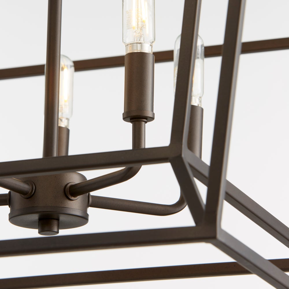 Monument 5 Light Transitional Oiled Bronze Chandelier