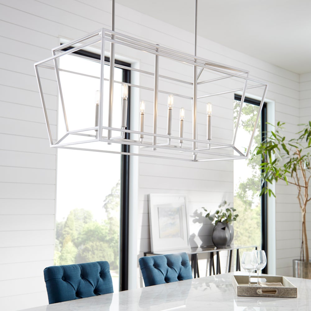 Monument 6 Light Classic Nickel Pendant