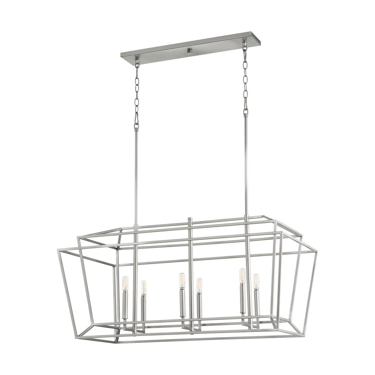 Monument 6 Light Classic Nickel Pendant