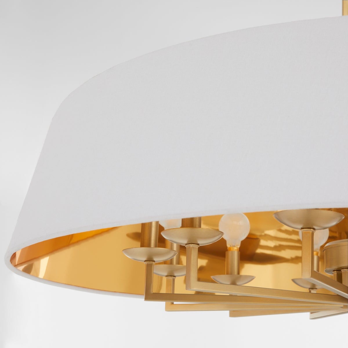 KARNES 36" 12-Light Pendant - Aged Brass - search results | Quorum ...