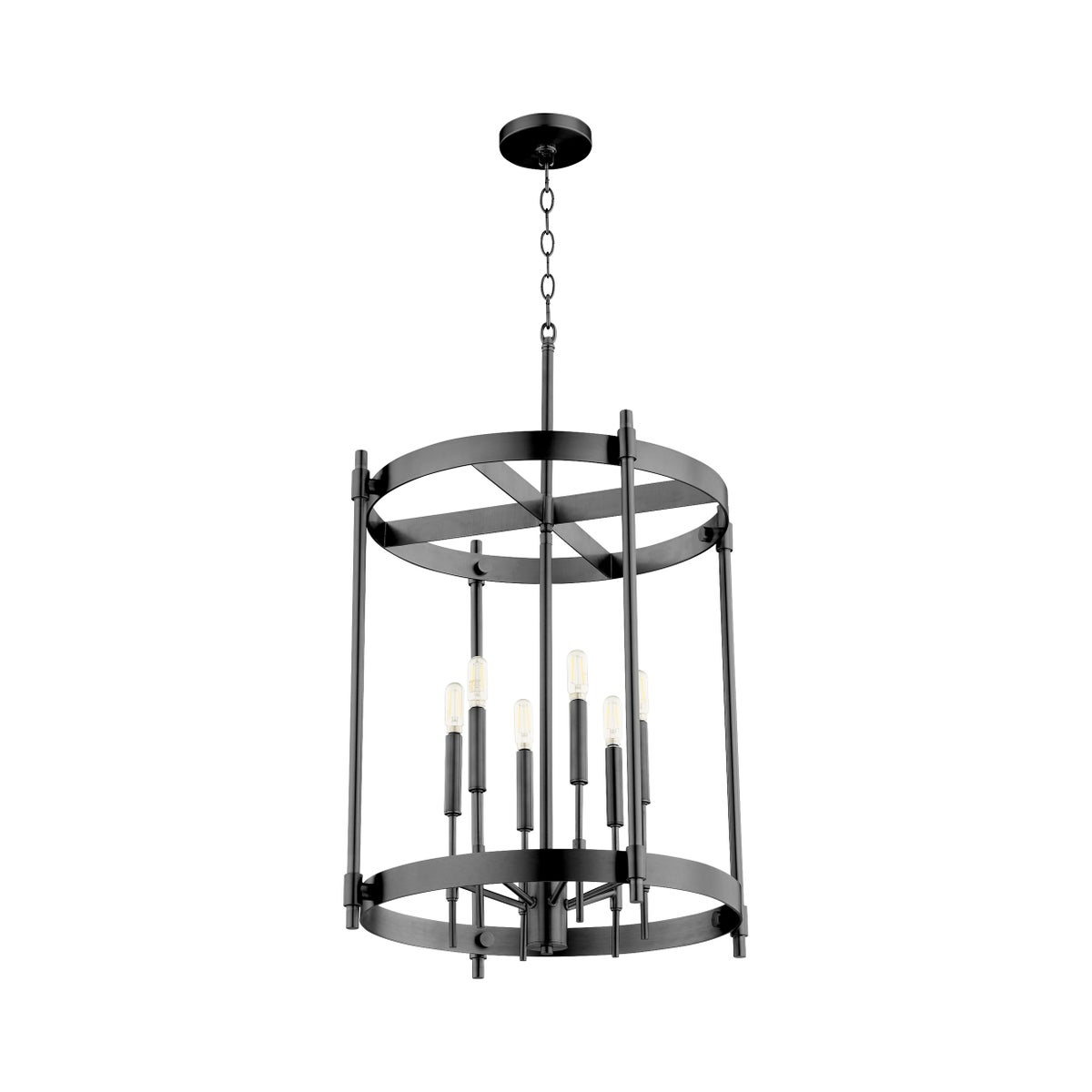 HAMILTON 6 Light Entry - Matte Black