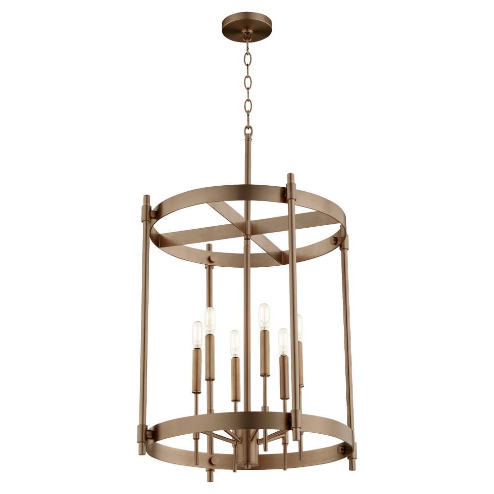 HAMILTON 6 Light Entry - Dark Brass