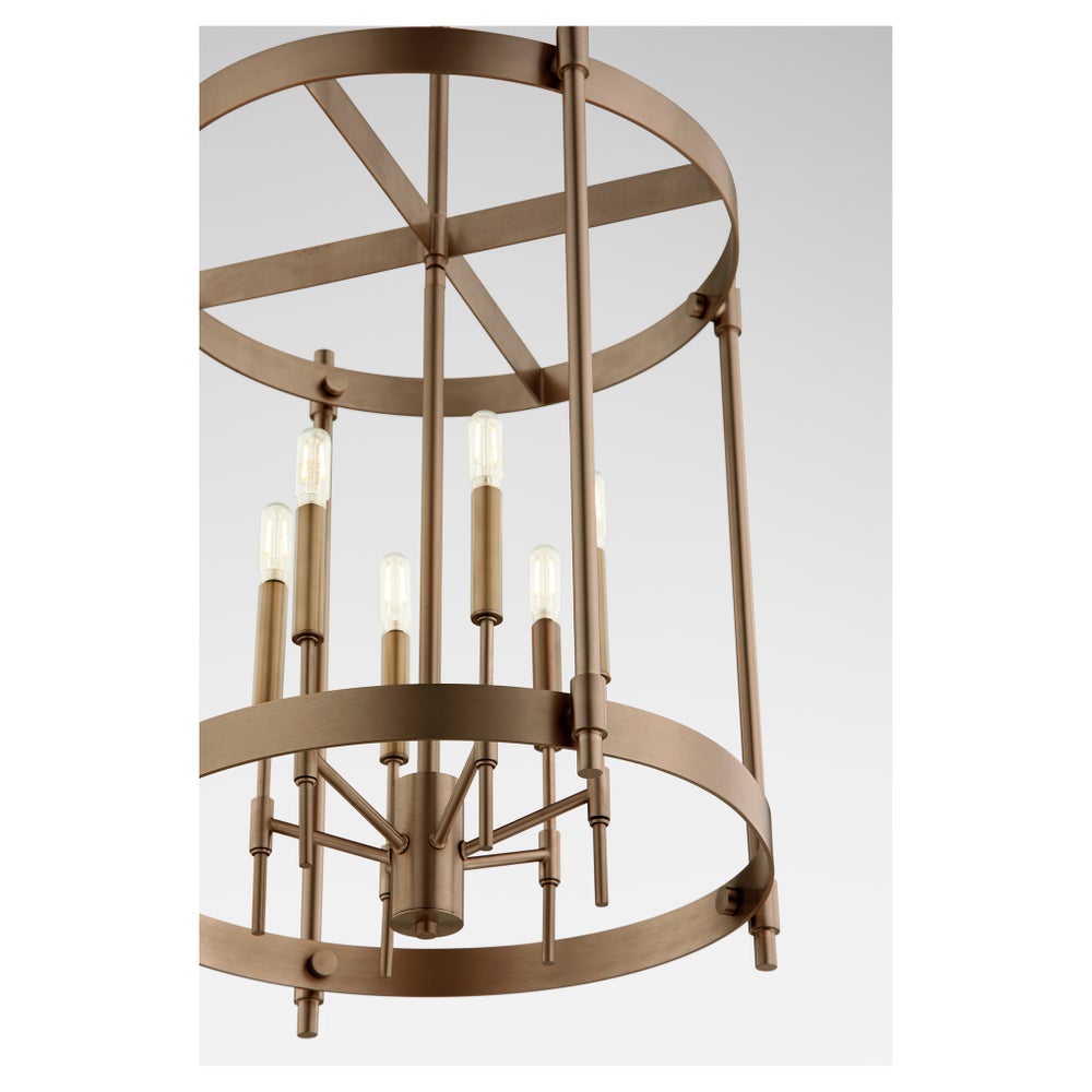 HAMILTON 6 Light Entry - Dark Brass