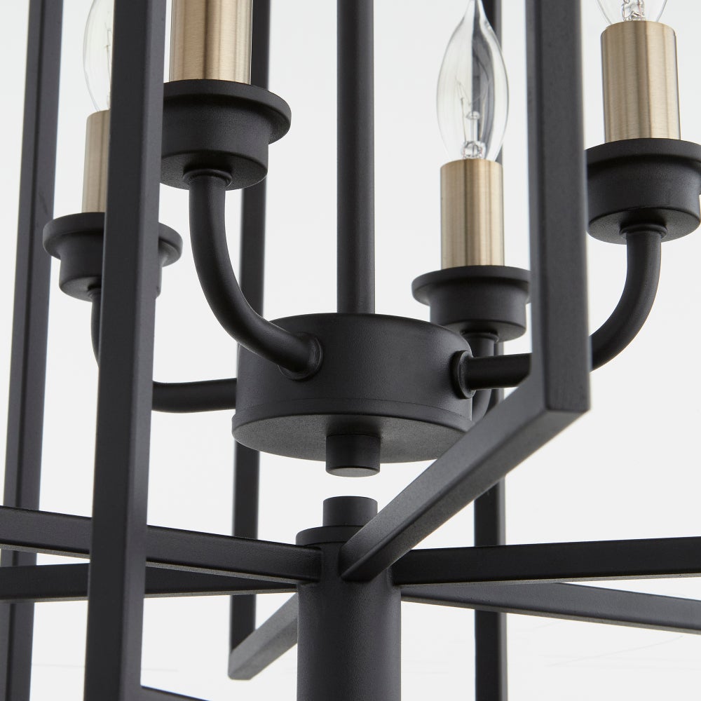 Hammond Black Transitional Cage Pendant