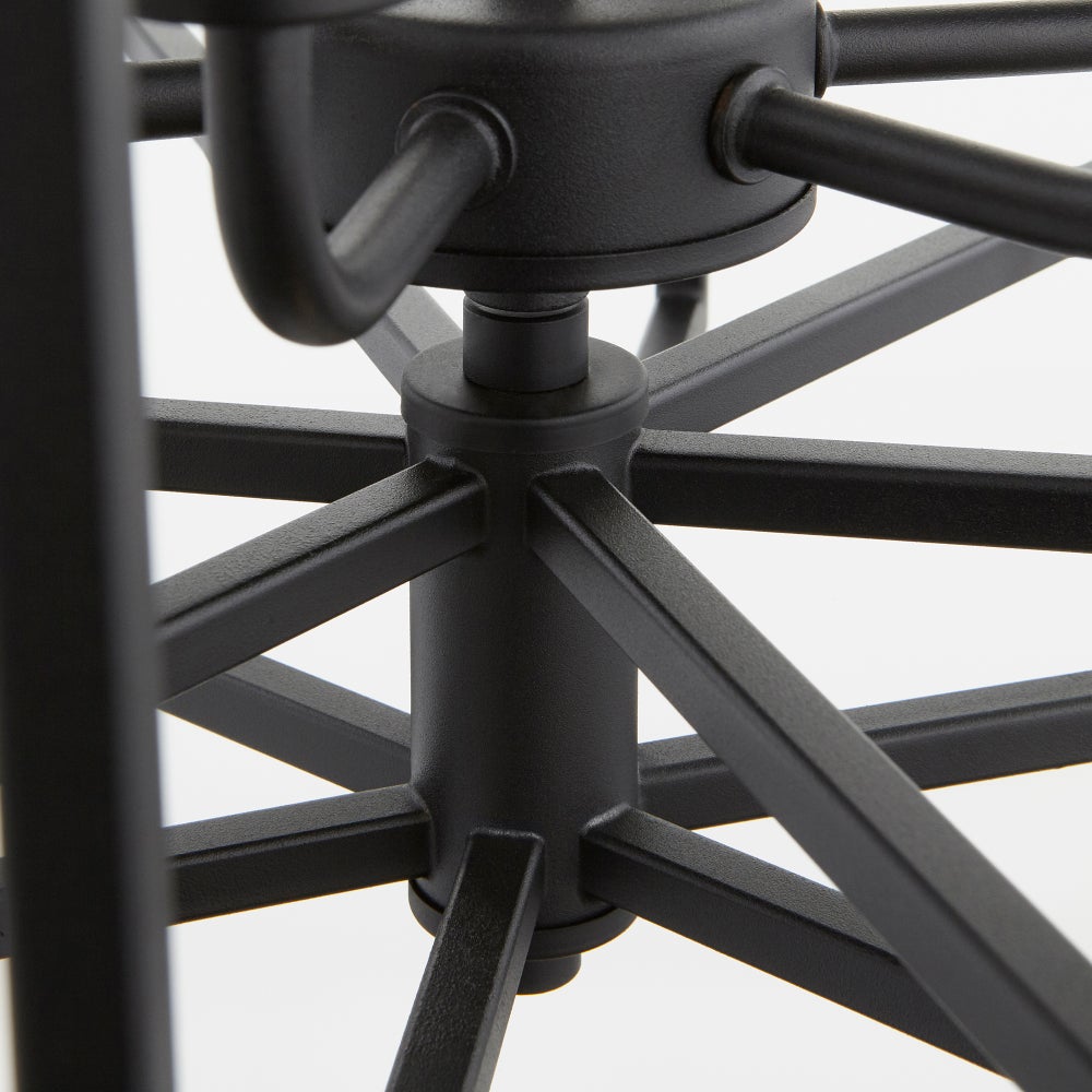 Hammond Black Transitional Cage Pendant