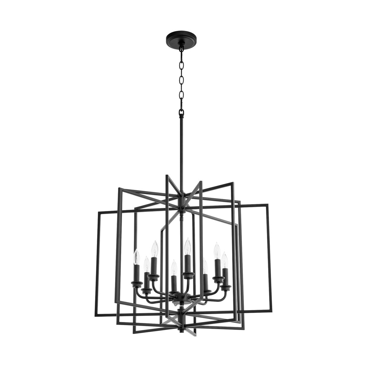 Hammond Black Transitional Cage Pendant