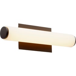 LED 1 Light  Modern and Contemporary Oiled Bronze Matte White Acrylic Vanity