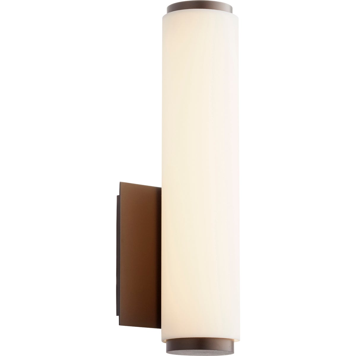1 Light Modern and Contemporary Oiled Bronze Matte White Acrylic LED Wall Sconce