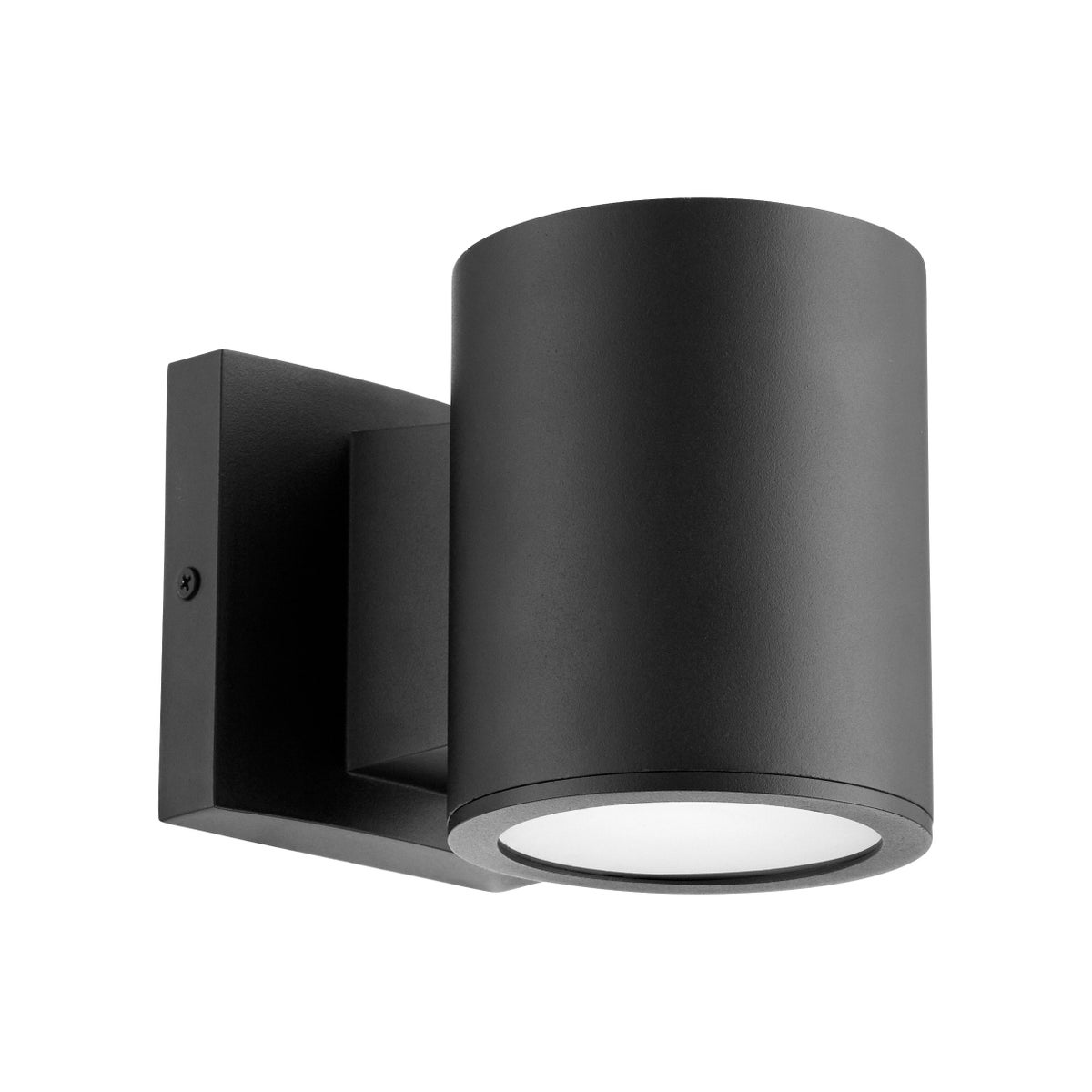 Cylinder 5" 1-Light Black Outdoor Wall Light