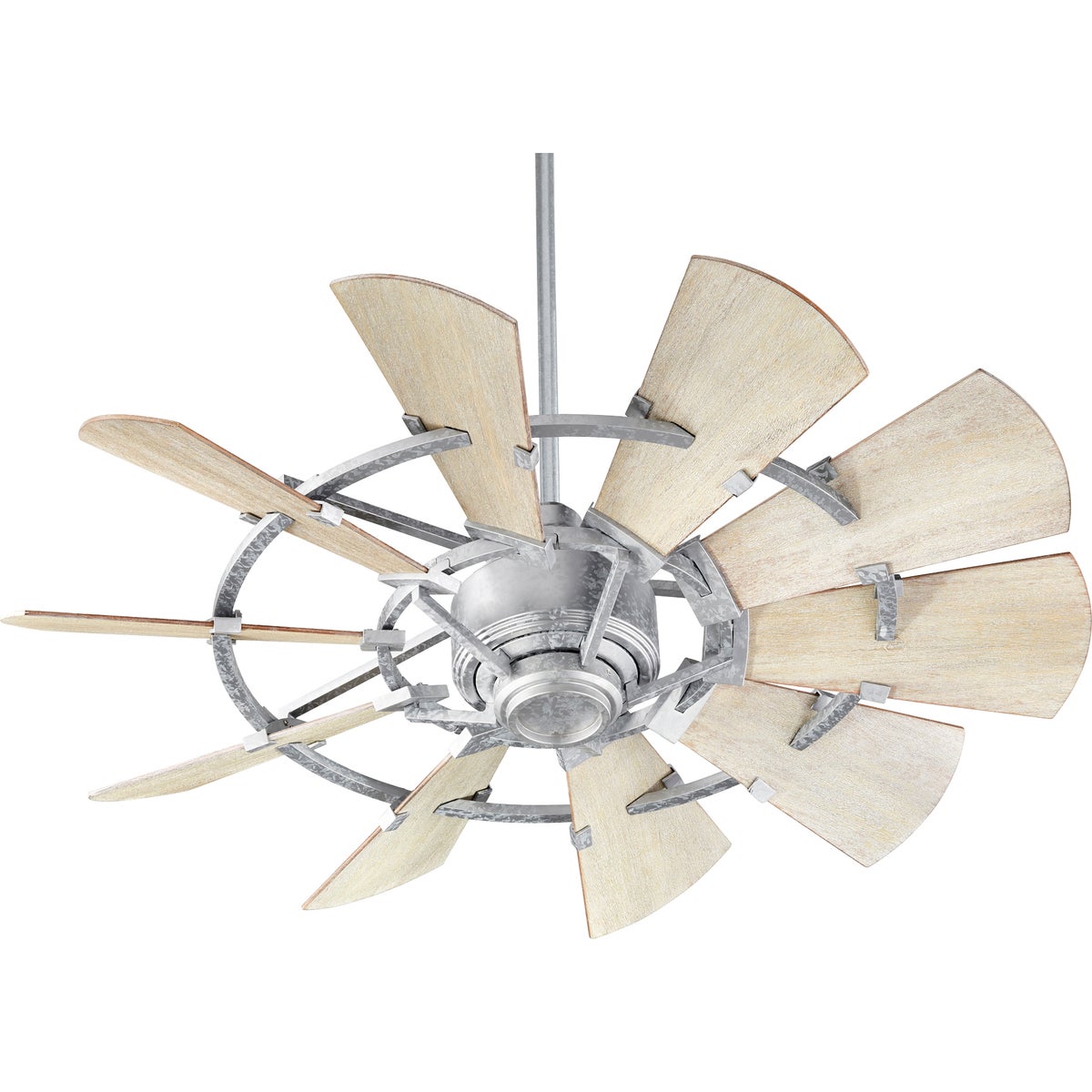 Windmill 44-in 10 Blade Galvenized Modern Farmhouse Ceiling Fan