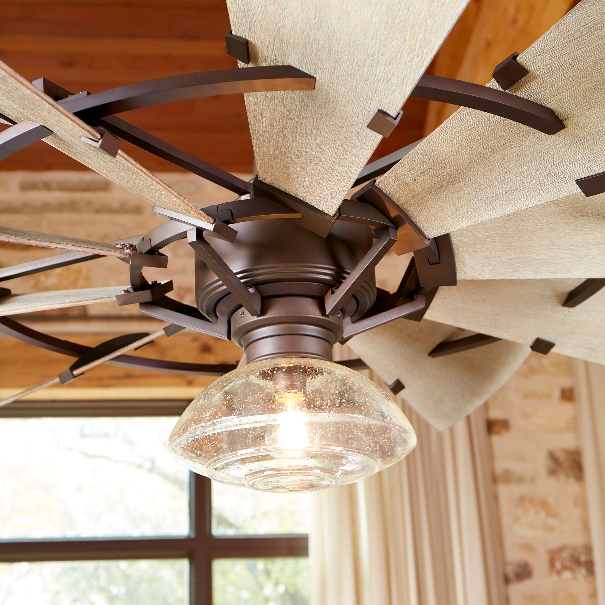 windmill fan with light