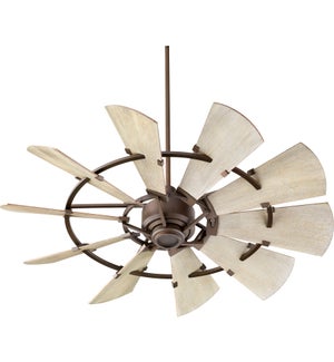 Windmill 52-in 10 Blade Oiled Bronze Modern Farmhouse Ceiling Fan