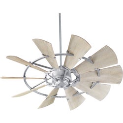Windmill 52-in 10 Blade Galvenized Modern Farmhouse Ceiling Fan