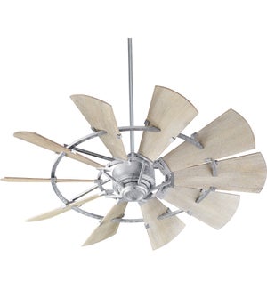 Windmill 52-in 10 Blade Galvanized Modern Farmhouse Ceiling Fan
