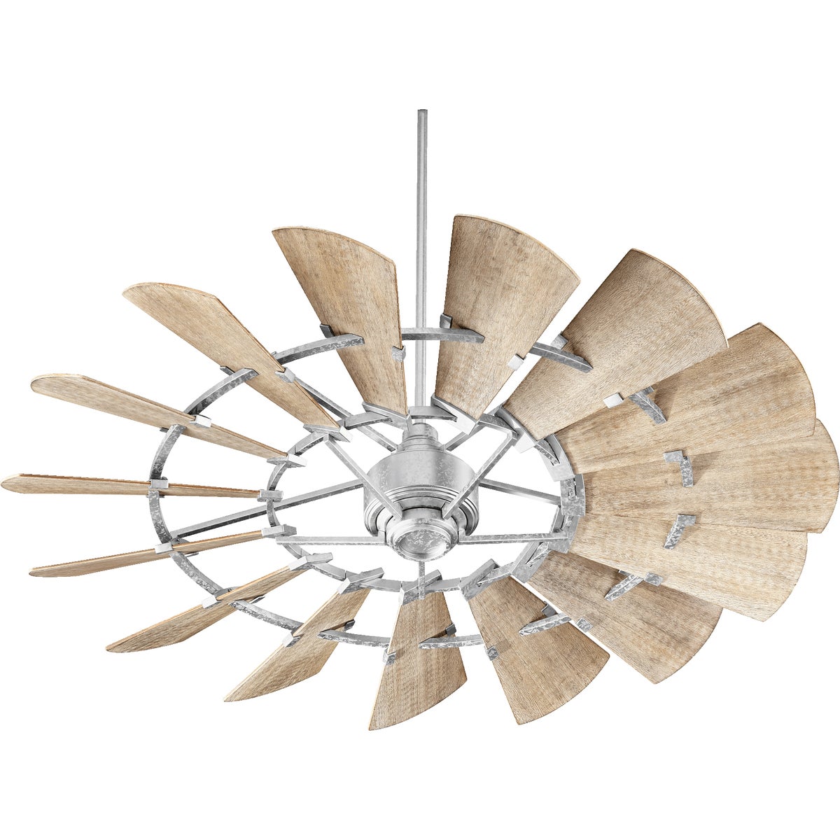 Windmill 60" Galvanized Transitional Ceiling Fan