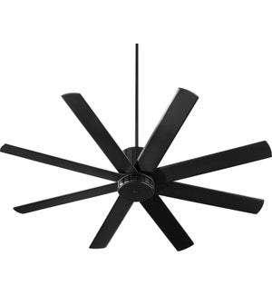 Proxima 60" Eight-Blade Black Soft Contemporary Ceiling Fan