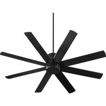 Proxima 60" Eight-Blade Black Soft Contemporary Ceiling Fan