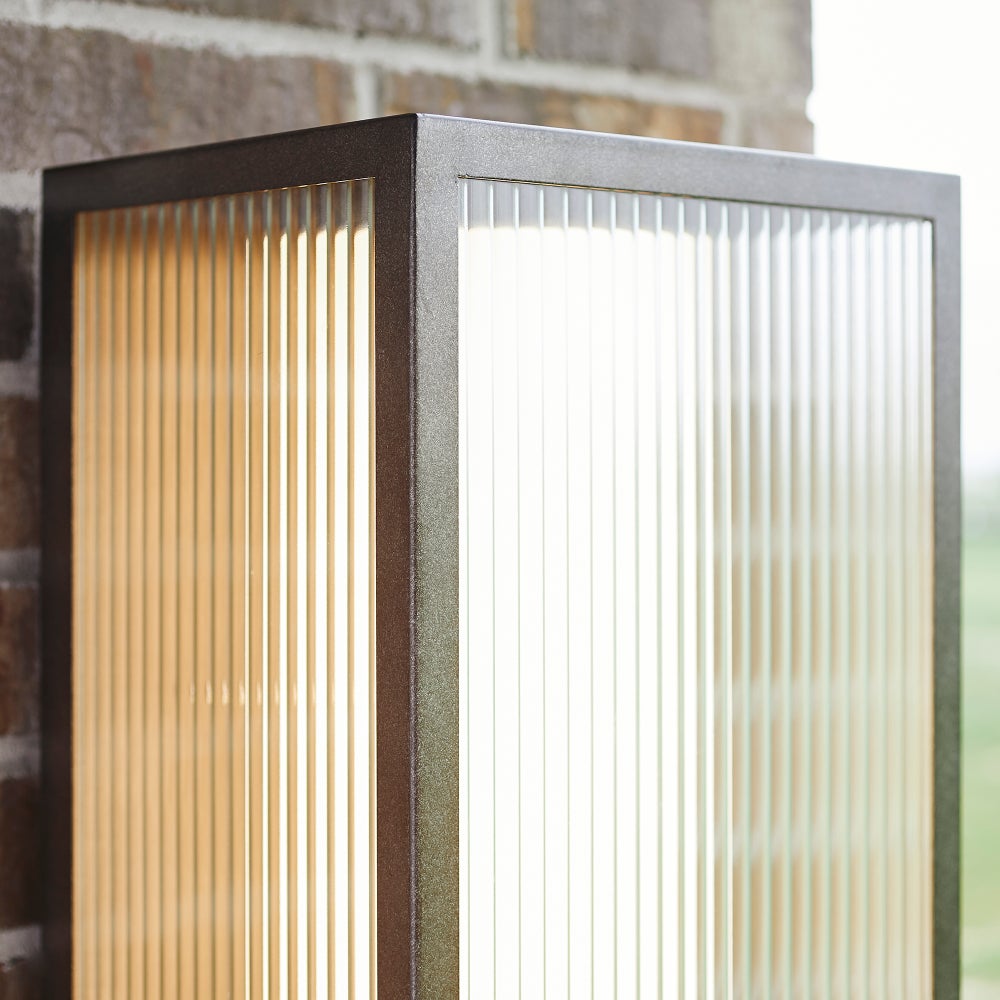 Maestro 23" 3-Light Weathered Zinc Outdoor LED Wall Light