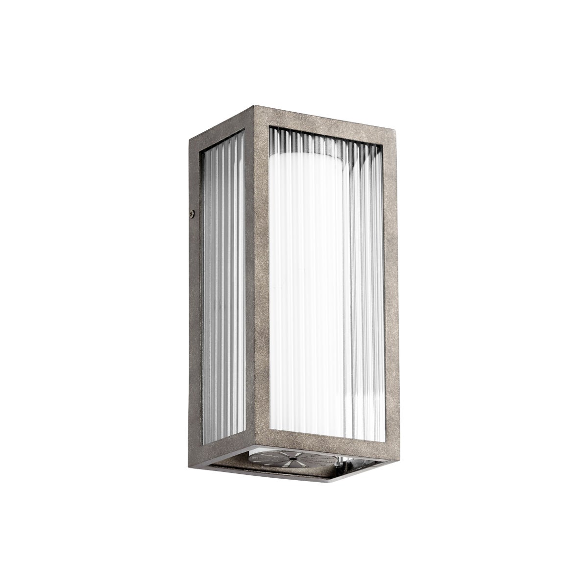 Maestro 12" 3-Light Weathered Zinc Outdoor LED Wall Light