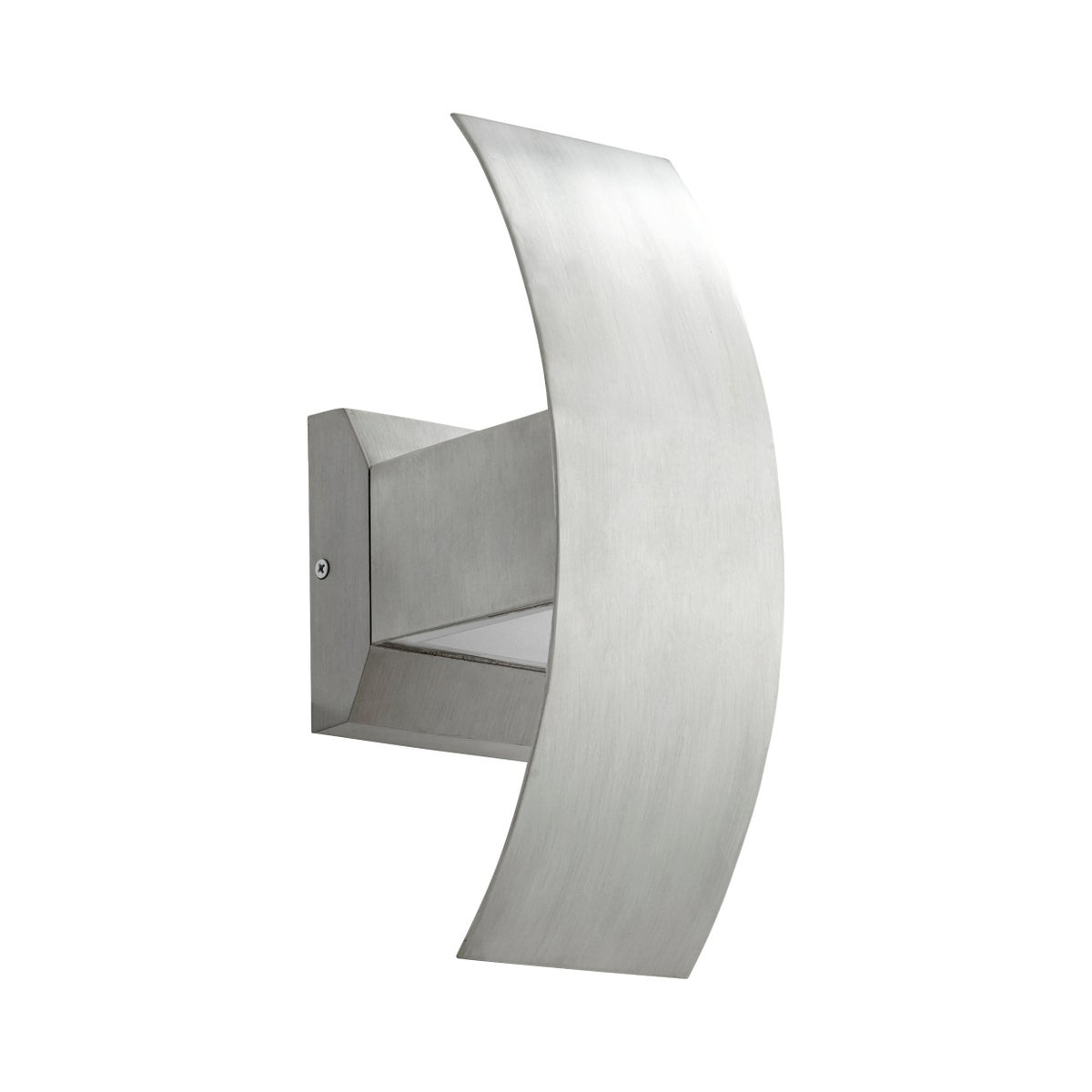 Curvo 13" 1-Light Brushed Aluminum Outdoor LED Wall Light