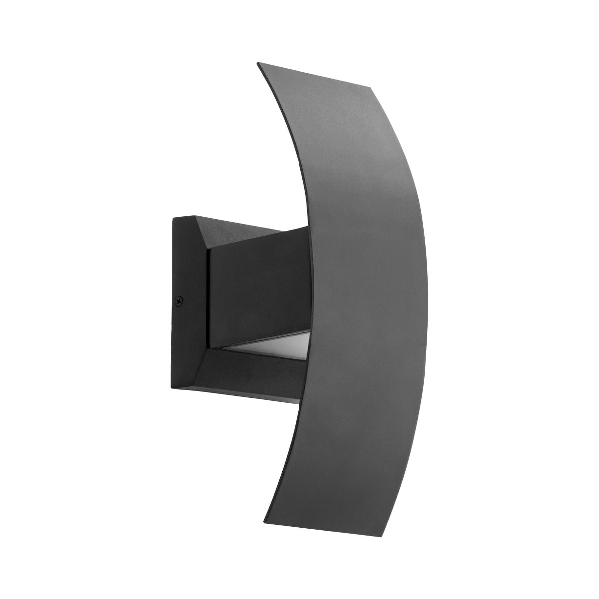 Curvo 13" 1-Light Black Outdoor LED Wall Light
