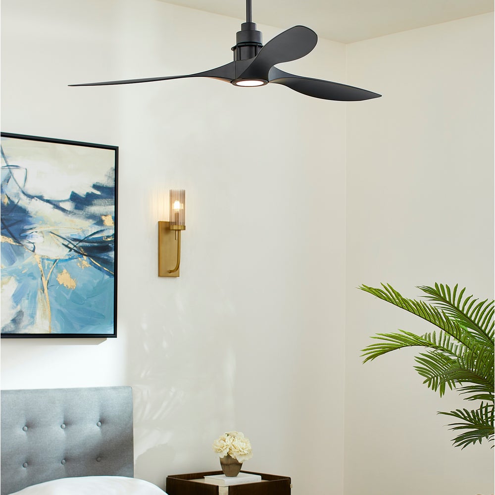 MARINO 54" Black Led Damp Ceiling Fan