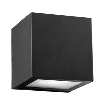 Ion 5" 2-Light Black Outdoor Wall Light