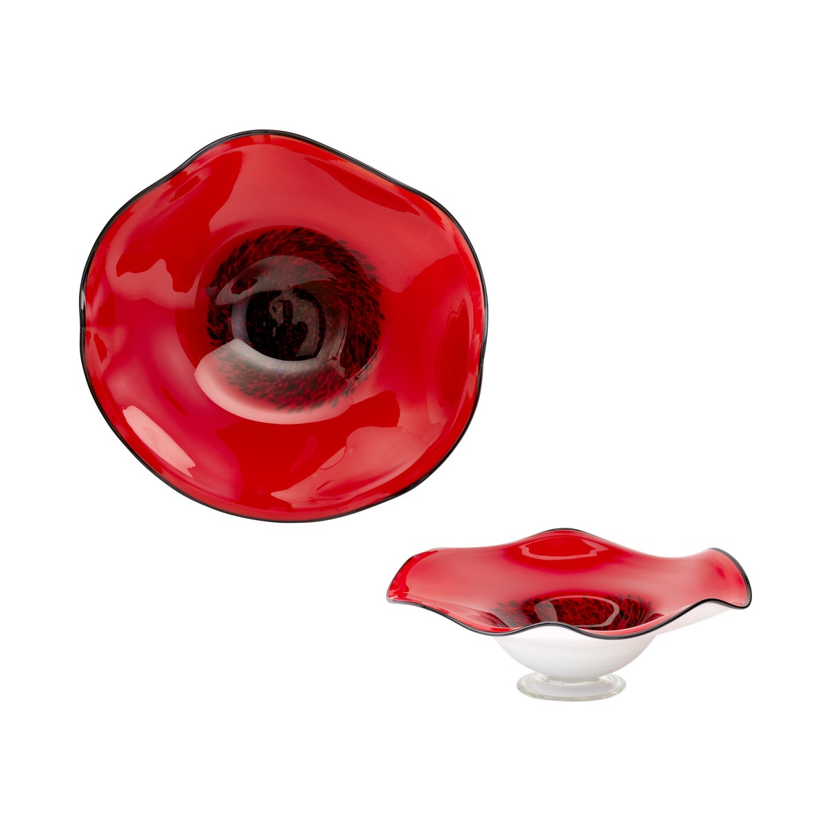 Art Glass Bowl | Red - Small