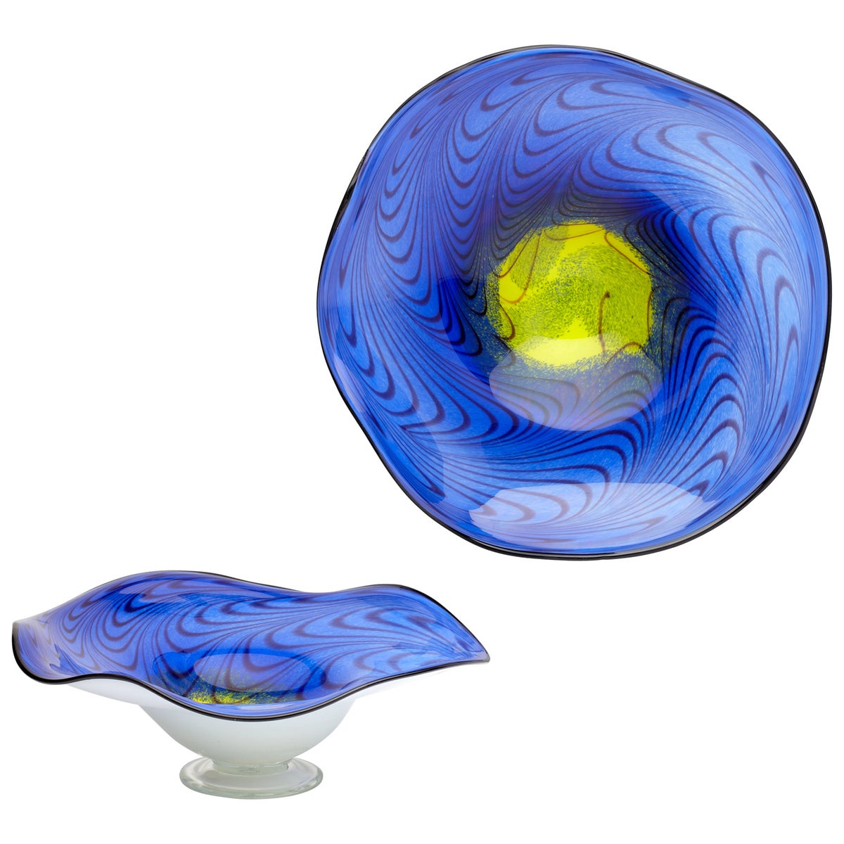 Art Glass Bowl | Cobalt Blue - Medium