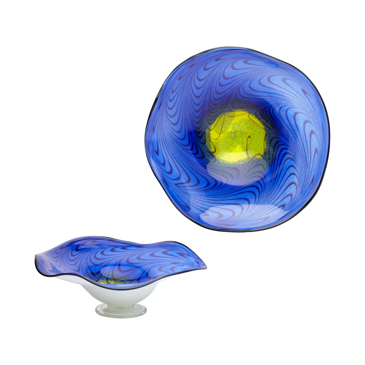 Art Glass Bowl | Cobalt Blue - Medium