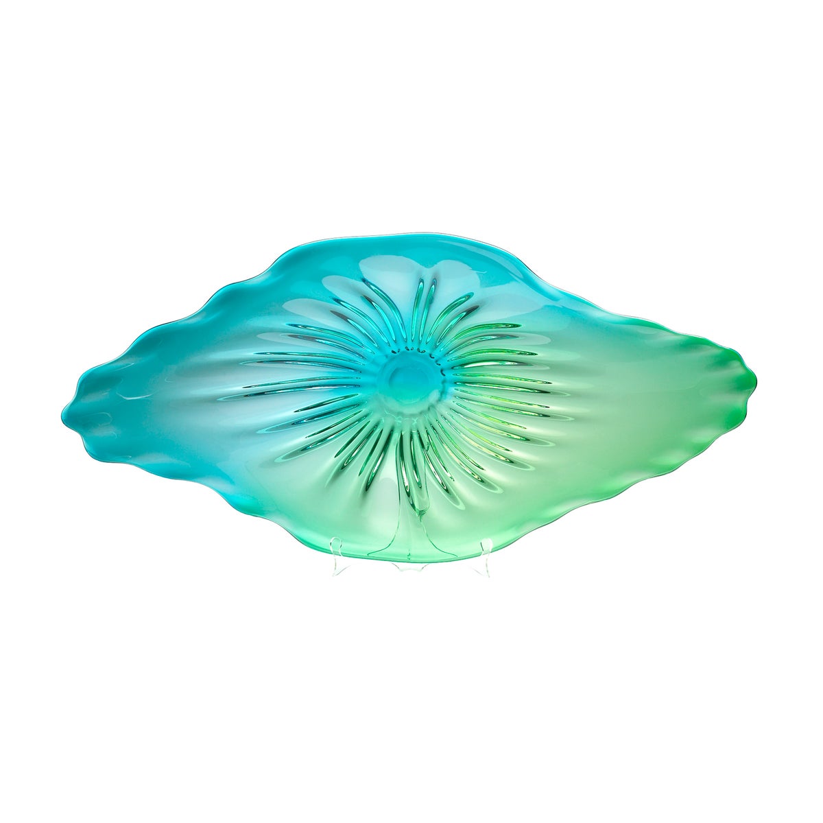 Art Glass Plate | Turquoise