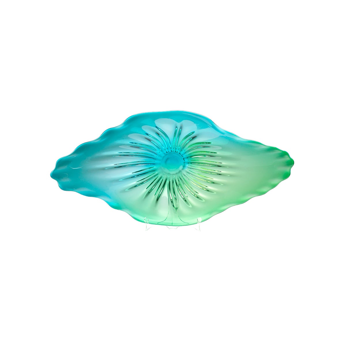 Art Glass Plate | Turquoise