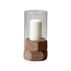 Hex Nut Candleholder | Natural Wood - Small