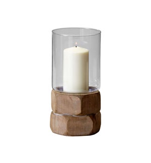 Hex Nut Candleholder | Natural Wood - Small